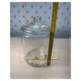 Large glass dry goods or candy display jar