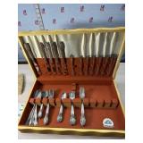 Oneida Silversmiths silverware in box silver