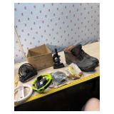 Mini fan, microscope, Wii adapters s e boos