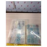 2 tackle box organizers of beads