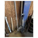 Rakes and shovel