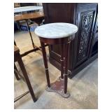12ï¿½x12ï¿½x28ï¿½ marble top plant stand