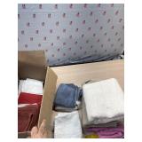 Towels, wash clothes, hand towels and kitchen y