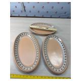 3 set of 3 platters  by Dowan
