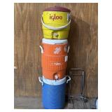 3 igloo water coolers