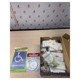 Single switch covers handle capped sign and more