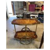 MCM Hollywood Regency Bar Cart 30ï¿½x17ï¿½x29ï¿½ brass