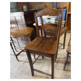 2- 24ï¿½ wood barstool  matching