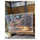 Plexiglass encased Pheasant Display 34ï¿½x12ï¿½x23ï¿½
