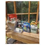 Weed killer and misc garden supplies