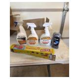 Bins and Armstrong hardwood floor cleaner and