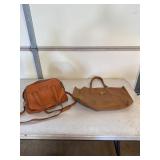 Leather tote bag made in Italy and purse by Vera
