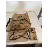 Patricia Nash adjustable backpack / bag and cross