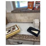 Shelf liners, stationary set, dominos and tile