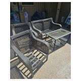 4 pc patio set cushions a little rough