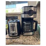 Krups coffee pot and black and decker toaster
