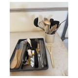 New Bamboo Utensils, crock of Utensils and more