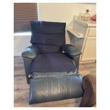 Rocker recliner blue with dark blue cover