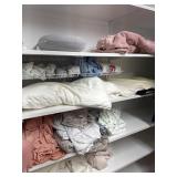 All queen bedding in closet  bring bags you load