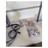 Light up Suspenders 2 pair and 3 new 3xl tops