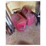 2 gas can 1 1/2 full