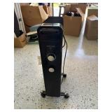 Electric Radiant heater powers on