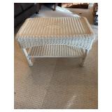 Wicker coffee table
