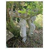 Sea horse bird bath 27"ï¿½36"