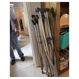 3 set of crutches and grabber