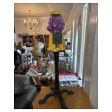 Cast Aluminum candy machine 38ï¿½ tall with flowers