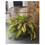 Wood fern bird cage
