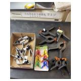 Metal and plastic spring clamps