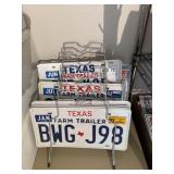 License plates and holder