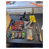Nut drivers, screw driver attachments, hex keys