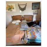 King Size Bed and all linens adjustable bases