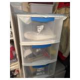 Plastic drawer and contents