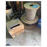 2 spools particle of wire and box