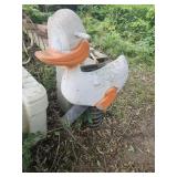 Vintage  cast aluminum  duck spring toy