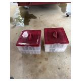 2 ornament boxes