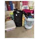 Clothes hamper blanket material and more