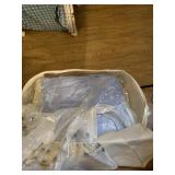 Lg lot of blankets, braces and heating pad