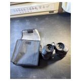 Binoculars and case