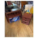 Desk top organizer and matching drawers