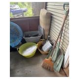 Water can tubs swimming pool rubber boots and