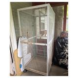 Bird cage 39ï¿½x30ï¿½x70ï¿½ on wheels