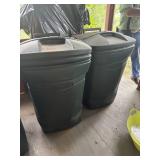 3 Rubbermaid Trash Cans