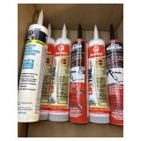 All weather roof cement and other caulk, hand