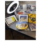 Dry erase calendar, pop open dog kennel and wall