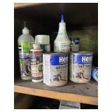 Tire sealant, gap sealant, caulking. Bring boxes