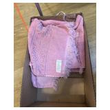 Towels, round table cloth, lots of new gloves and